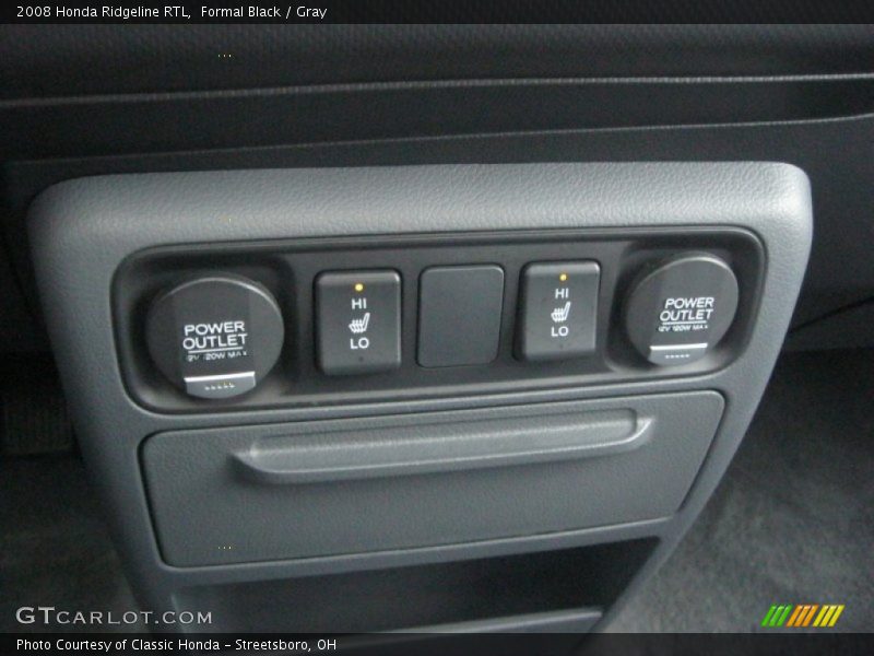 Formal Black / Gray 2008 Honda Ridgeline RTL