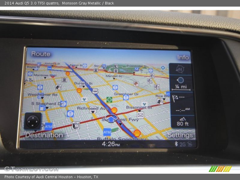 Monsoon Gray Metallic / Black 2014 Audi Q5 3.0 TFSI quattro