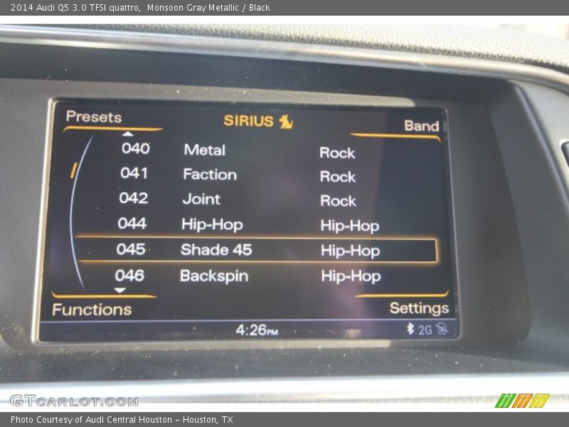 Monsoon Gray Metallic / Black 2014 Audi Q5 3.0 TFSI quattro