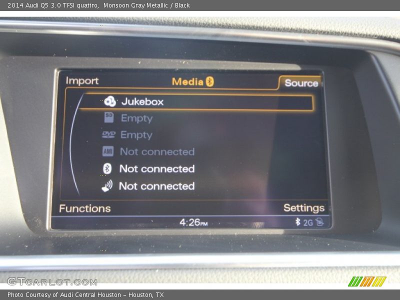 Monsoon Gray Metallic / Black 2014 Audi Q5 3.0 TFSI quattro