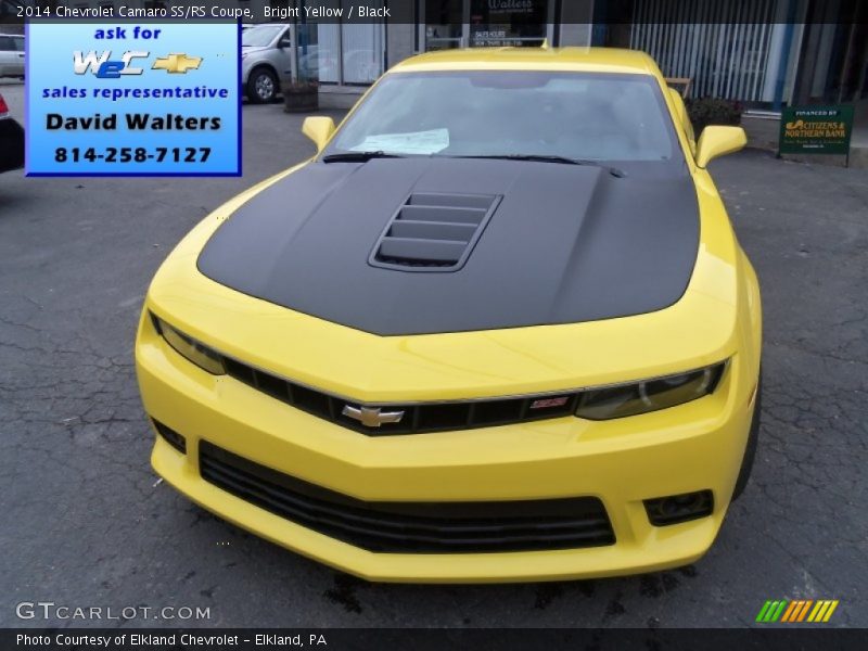 Bright Yellow / Black 2014 Chevrolet Camaro SS/RS Coupe