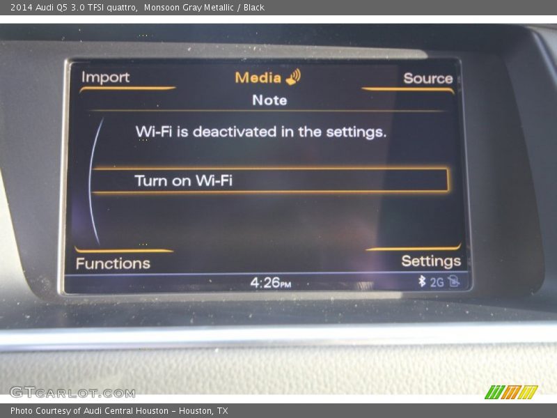 Monsoon Gray Metallic / Black 2014 Audi Q5 3.0 TFSI quattro