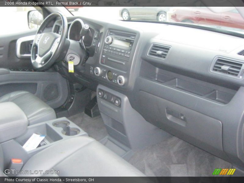 Formal Black / Gray 2008 Honda Ridgeline RTL