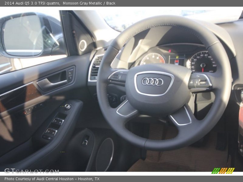 Monsoon Gray Metallic / Black 2014 Audi Q5 3.0 TFSI quattro