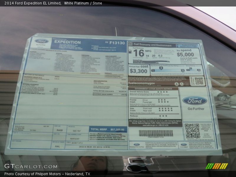 White Platinum / Stone 2014 Ford Expedition EL Limited