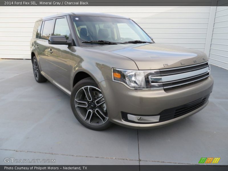 Mineral Gray / Charcoal Black 2014 Ford Flex SEL