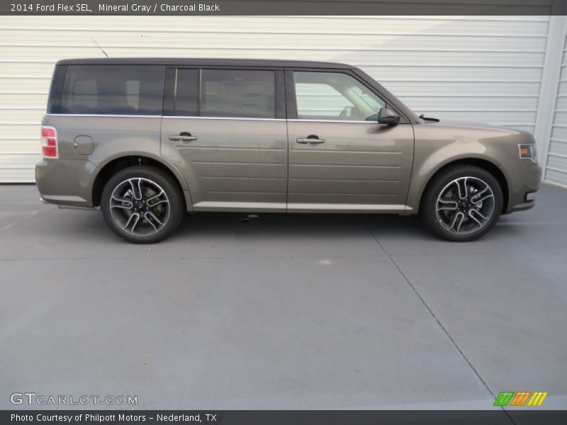 Mineral Gray / Charcoal Black 2014 Ford Flex SEL