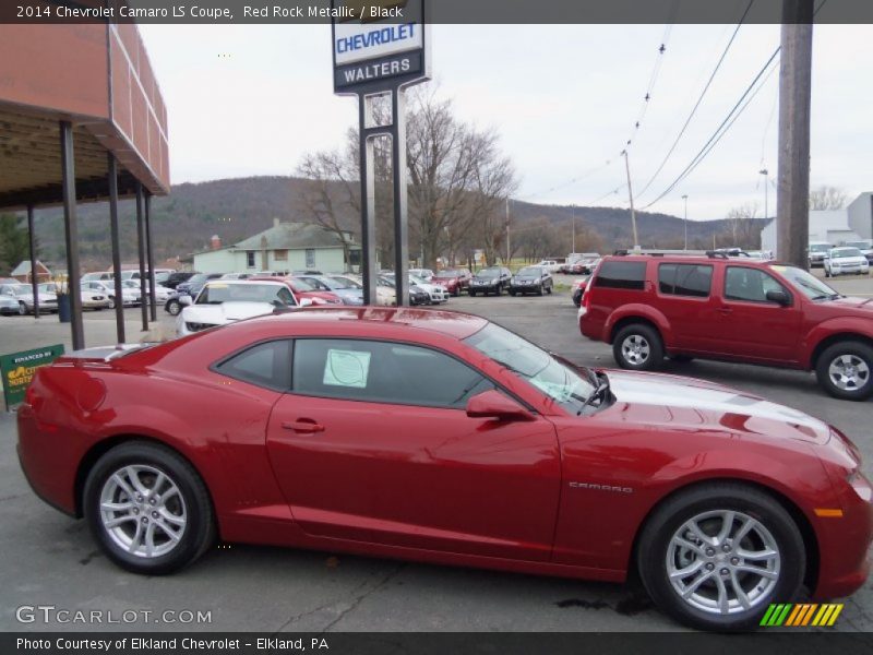 Red Rock Metallic / Black 2014 Chevrolet Camaro LS Coupe