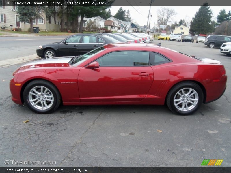 Red Rock Metallic / Black 2014 Chevrolet Camaro LS Coupe