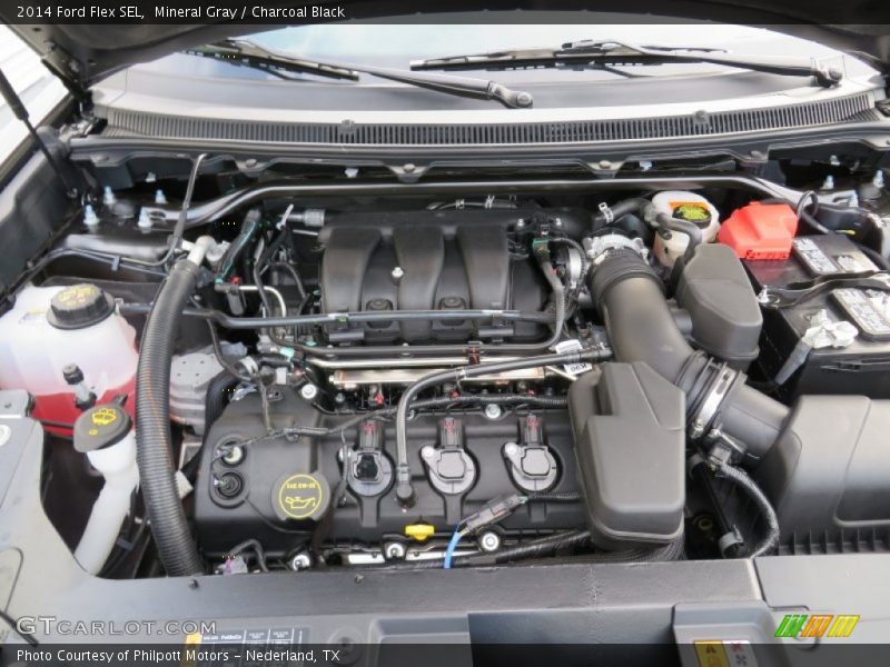 Mineral Gray / Charcoal Black 2014 Ford Flex SEL
