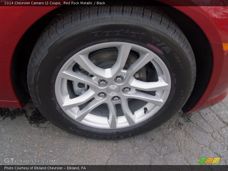 Red Rock Metallic / Black 2014 Chevrolet Camaro LS Coupe