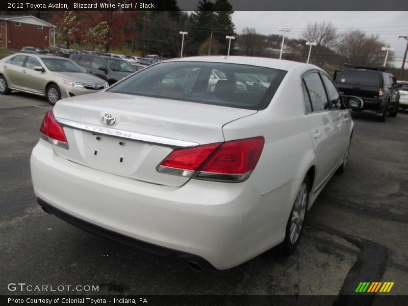 Blizzard White Pearl / Black 2012 Toyota Avalon