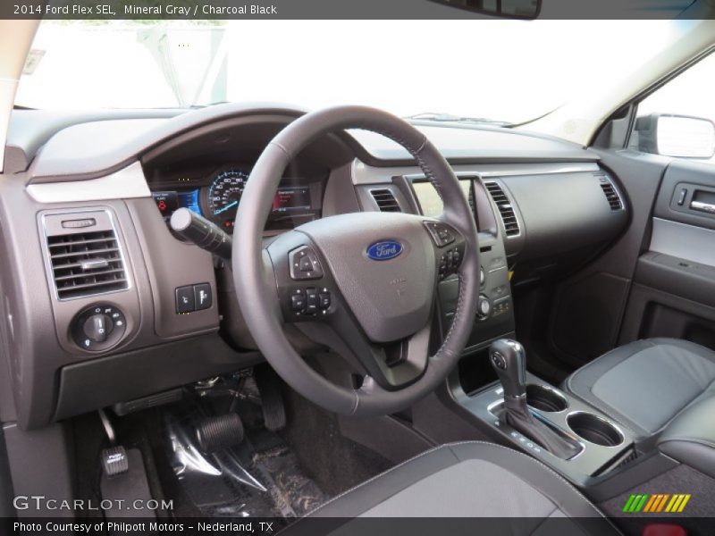 Mineral Gray / Charcoal Black 2014 Ford Flex SEL