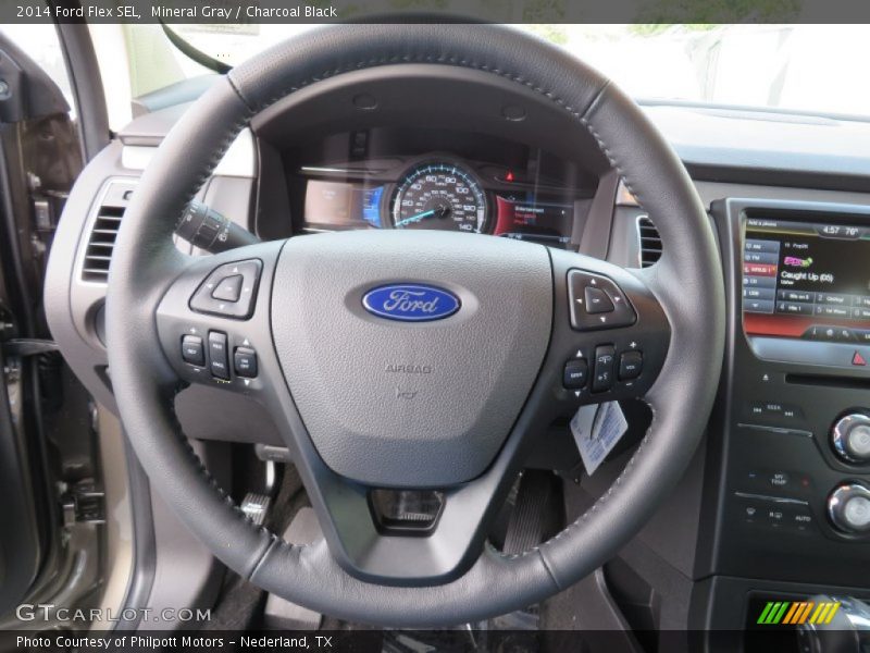 Mineral Gray / Charcoal Black 2014 Ford Flex SEL