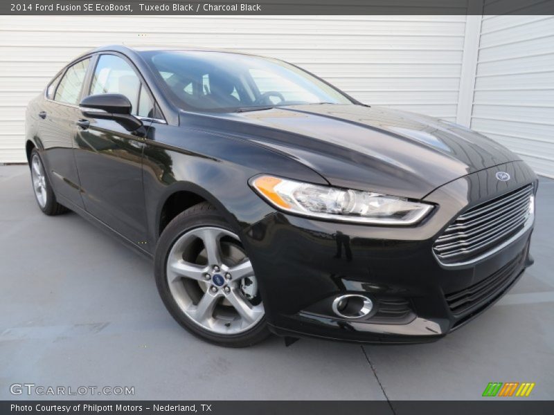 Tuxedo Black / Charcoal Black 2014 Ford Fusion SE EcoBoost