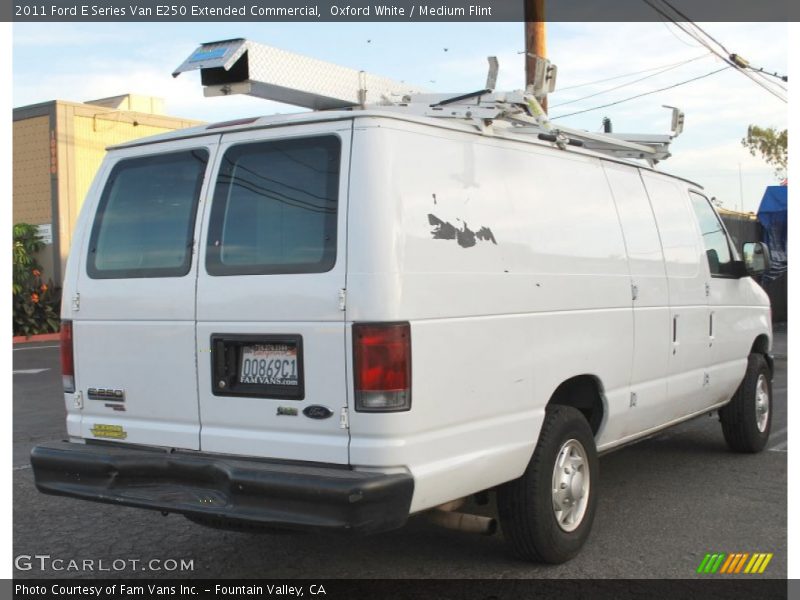 Oxford White / Medium Flint 2011 Ford E Series Van E250 Extended Commercial