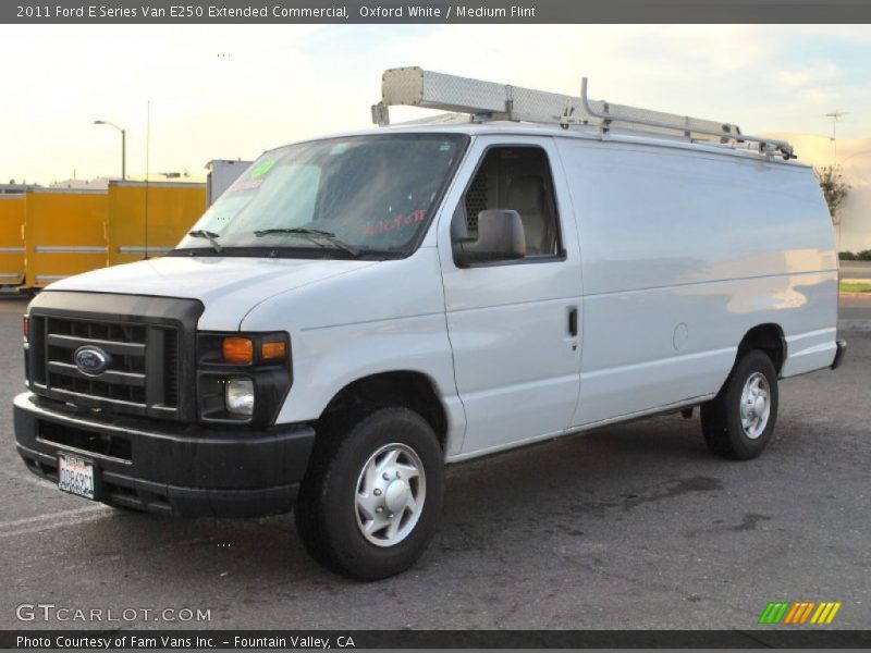 Oxford White / Medium Flint 2011 Ford E Series Van E250 Extended Commercial