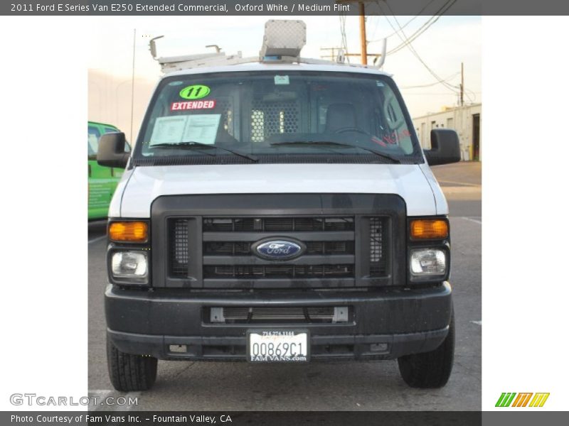 Oxford White / Medium Flint 2011 Ford E Series Van E250 Extended Commercial