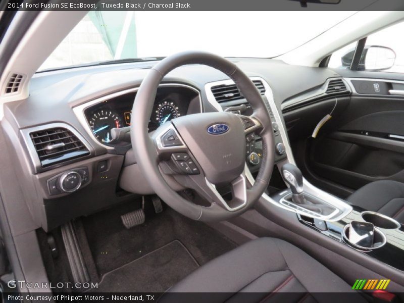 Tuxedo Black / Charcoal Black 2014 Ford Fusion SE EcoBoost