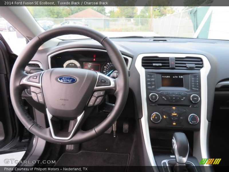Tuxedo Black / Charcoal Black 2014 Ford Fusion SE EcoBoost