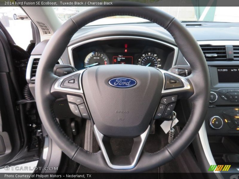 Tuxedo Black / Charcoal Black 2014 Ford Fusion SE EcoBoost
