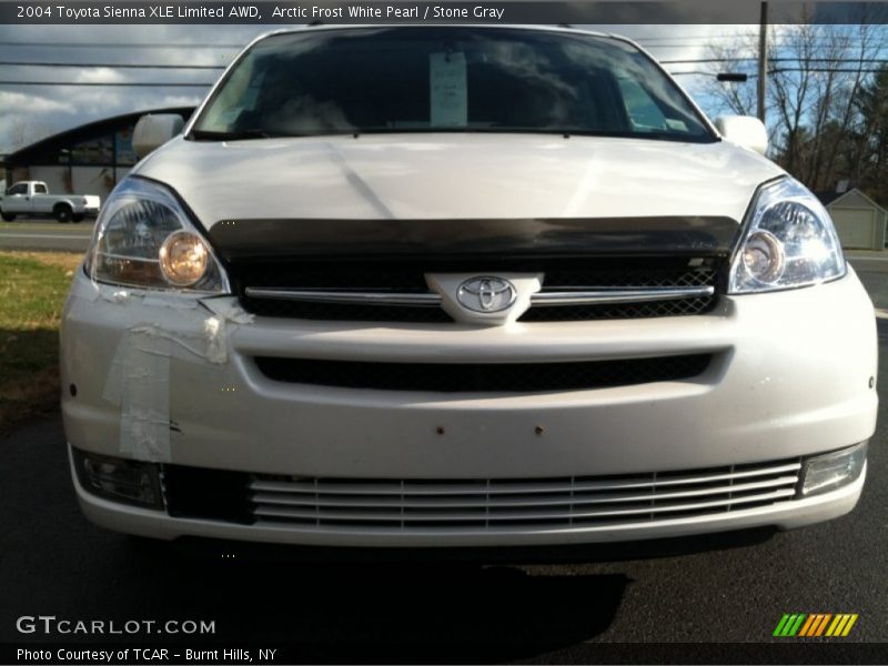 Arctic Frost White Pearl / Stone Gray 2004 Toyota Sienna XLE Limited AWD