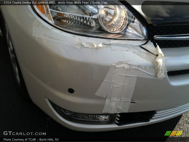 Arctic Frost White Pearl / Stone Gray 2004 Toyota Sienna XLE Limited AWD