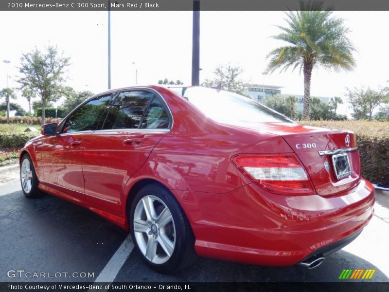 Mars Red / Black 2010 Mercedes-Benz C 300 Sport