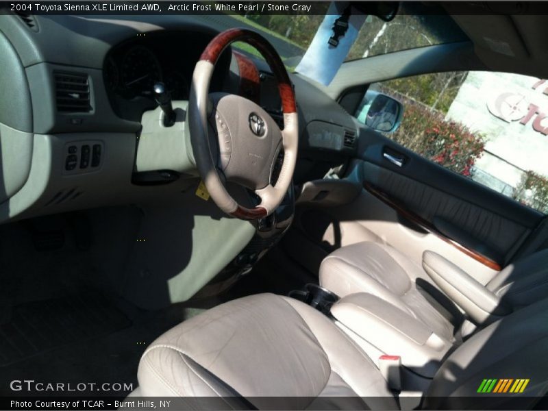 Arctic Frost White Pearl / Stone Gray 2004 Toyota Sienna XLE Limited AWD