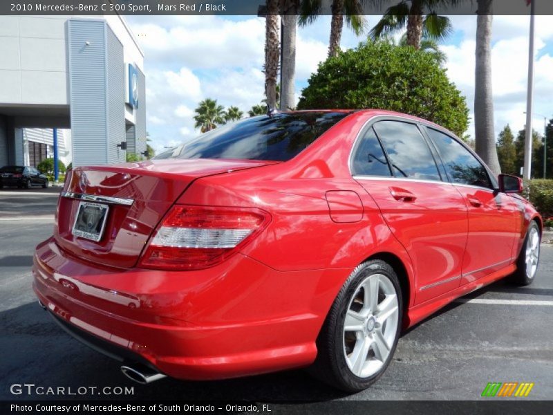 Mars Red / Black 2010 Mercedes-Benz C 300 Sport