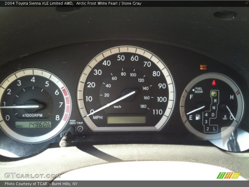 Arctic Frost White Pearl / Stone Gray 2004 Toyota Sienna XLE Limited AWD
