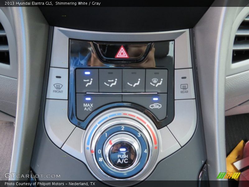 Shimmering White / Gray 2013 Hyundai Elantra GLS