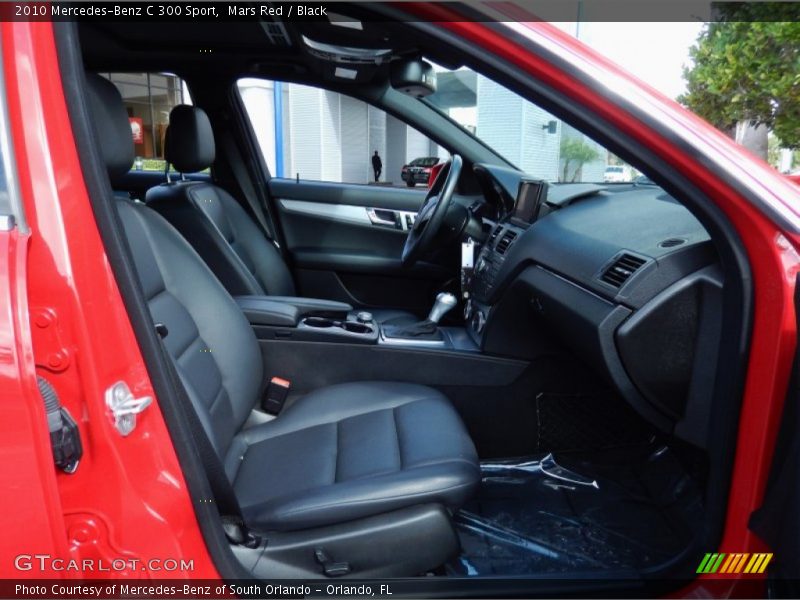 Mars Red / Black 2010 Mercedes-Benz C 300 Sport
