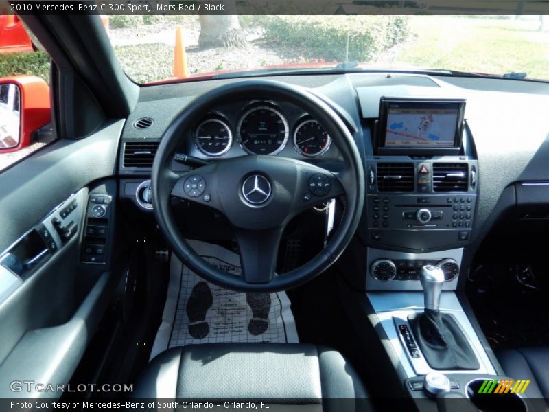 Mars Red / Black 2010 Mercedes-Benz C 300 Sport