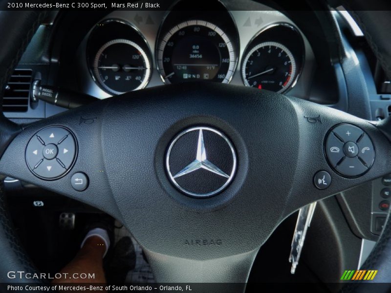 Mars Red / Black 2010 Mercedes-Benz C 300 Sport