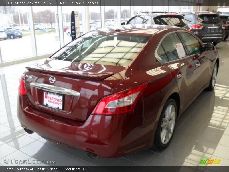 Tuscan Sun Red / Charcoal 2010 Nissan Maxima 3.5 SV