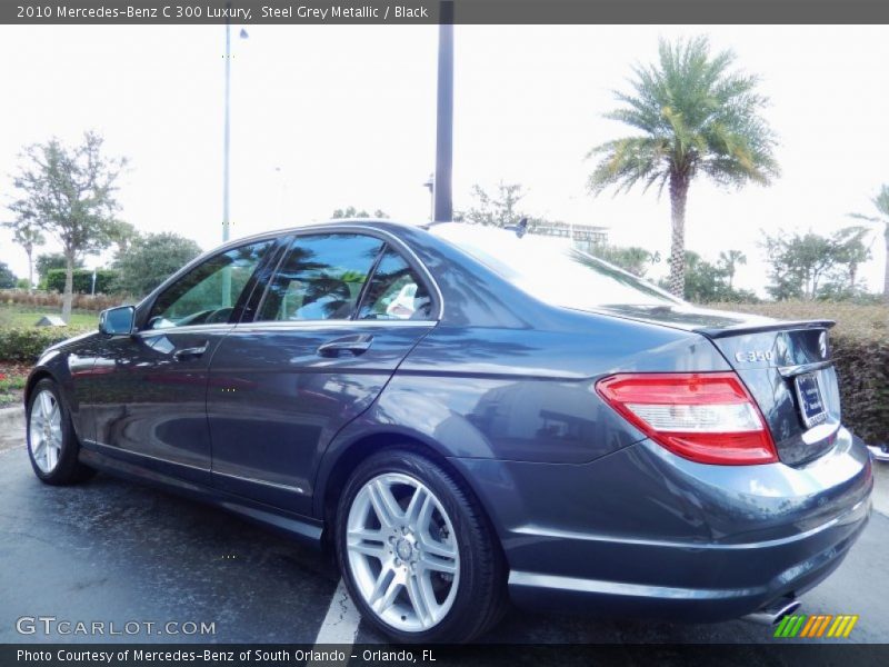 Steel Grey Metallic / Black 2010 Mercedes-Benz C 300 Luxury