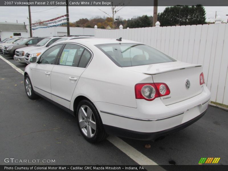 Candy White / Pure Beige 2007 Volkswagen Passat 2.0T Sedan