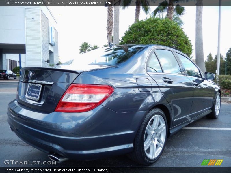 Steel Grey Metallic / Black 2010 Mercedes-Benz C 300 Luxury