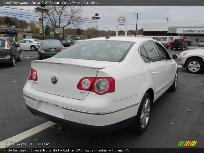 Candy White / Pure Beige 2007 Volkswagen Passat 2.0T Sedan
