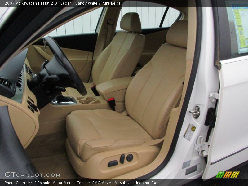Candy White / Pure Beige 2007 Volkswagen Passat 2.0T Sedan