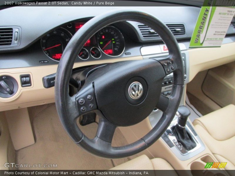 Candy White / Pure Beige 2007 Volkswagen Passat 2.0T Sedan