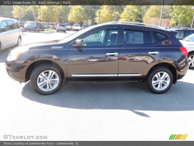 Black Amethyst / Black 2012 Nissan Rogue SV