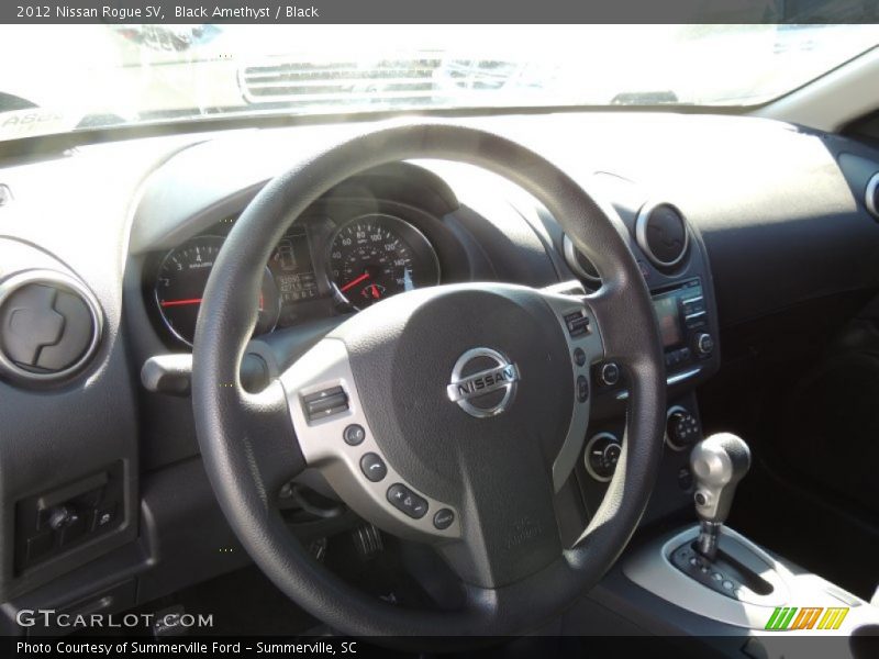 Black Amethyst / Black 2012 Nissan Rogue SV