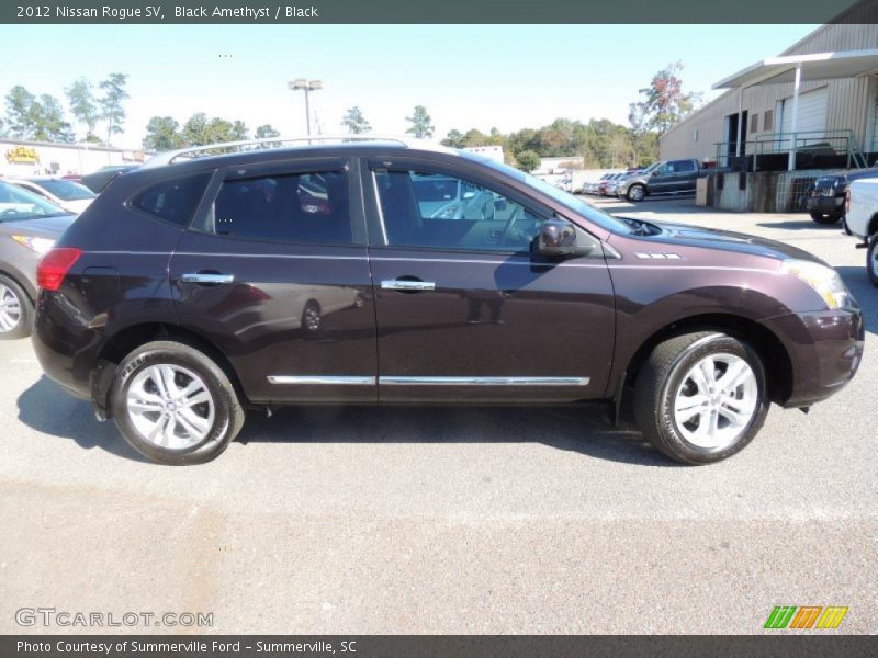 Black Amethyst / Black 2012 Nissan Rogue SV