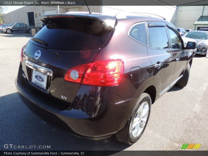 Black Amethyst / Black 2012 Nissan Rogue SV