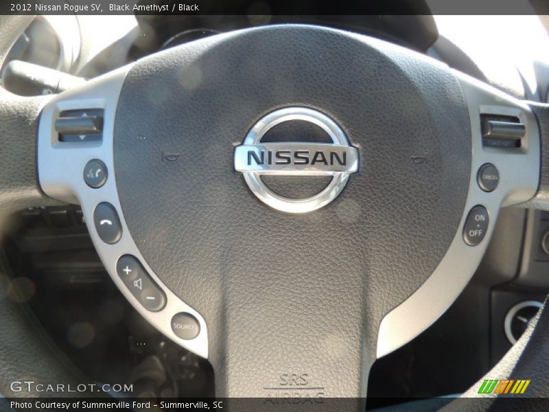 Black Amethyst / Black 2012 Nissan Rogue SV