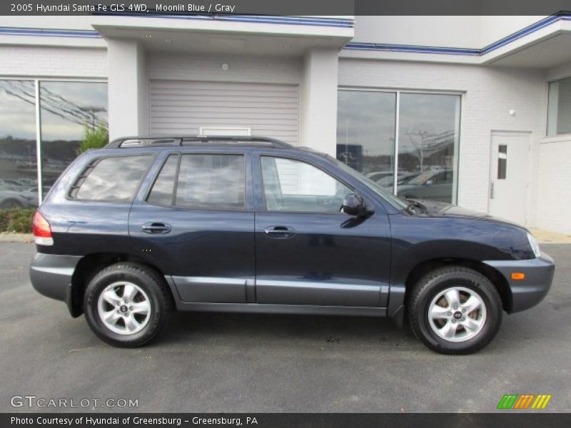 Moonlit Blue / Gray 2005 Hyundai Santa Fe GLS 4WD