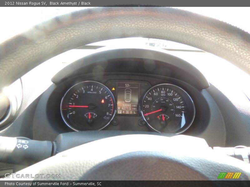 Black Amethyst / Black 2012 Nissan Rogue SV