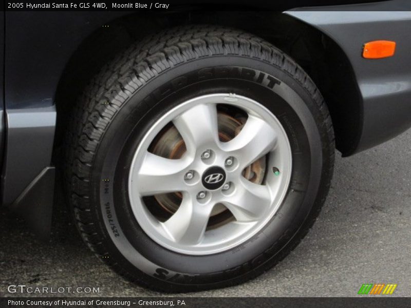 Moonlit Blue / Gray 2005 Hyundai Santa Fe GLS 4WD